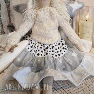 aniołek amelka, tilda, lala, szmacianka szyta ręcznie