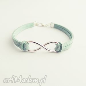 handmade mint infinity