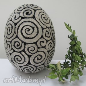 ręczne wykonanie pomysł na prezent duże ceramiczne jajo