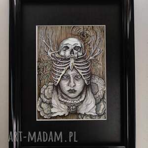 kalinea grafika obrazek leśny dla wielbiciela horroru prezent gotki obraz