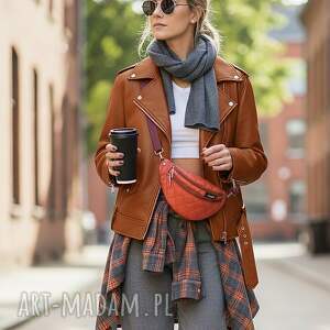 ruda miłość - nerka m z pikowanej eko skóry miniportfel gratis, slow fashion