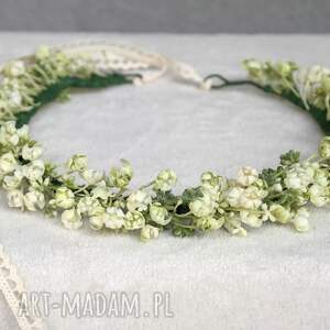 Gipsówka z leśnej polany - delikatny wianek w stylu boho, romantyczny