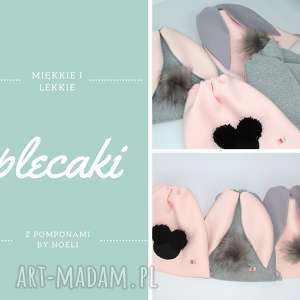 plecak z pomponem krolik minnie lub dino - noeli main dla dziecka