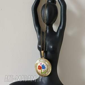 Ręcznie haftowany sekretnik MAK I CHABER, haft płaski, na filcu