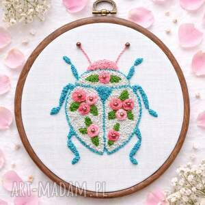 Chrząszcz w Różanym Ogrodzie - dekoracja na ścianę, ozdoba