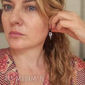 klipsy trupią czaszką i filigranem leciutkie box x1, fo dam, et, boh