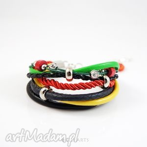 handmade bransoletka - rasta 2 - rzemienie