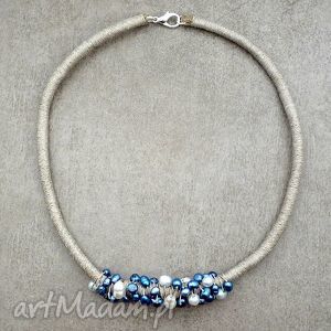 perły i len V. 2 - galeria nuit biżuteria naszyjniki