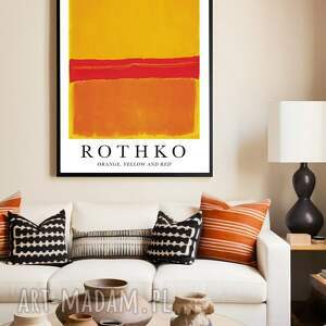 plakat mark rothko yellow red orange - format 61x91 cm domu