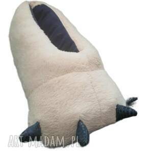 kapcie łapy, ciepłe bambosz, owcza wełna roz 51/52 33 cm nadwymiar, bambosze