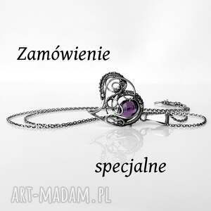 handmade naszyjniki zamówienie specjalne - flaming