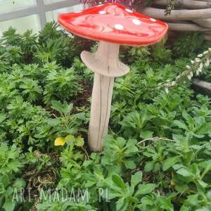 grzybek ceramiczny, prezent, ozdoba, doniczka, dodatek