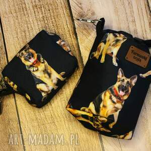 Zestaw na smaczki i woreczki # owczarek niemiecki, saszetka