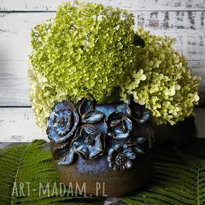 handmade ceramika ekskluzywny wazon na kwiaty