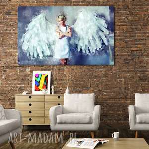 obraz xxl anioł 1 - 120x70cm design na płótnie, kobieta