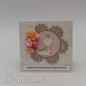 handmade scrapbooking kartki kartka w drewnianym pudełku