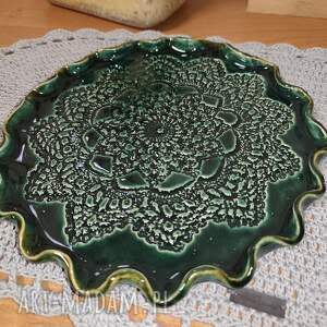 talerz ceramiczny, dom, patera, babci, dziadka