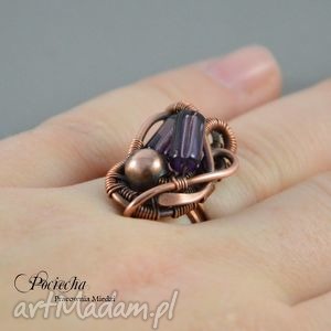 purple - pierścionek w fiolecie