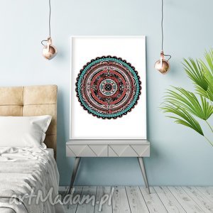 mandala A3, etno, plakat, wydruk rysunek, grafika