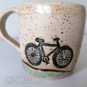 ręcznie zrobione ceramika kubek "nie tylko dla rowerzystów" 1