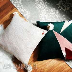 handmade poduszki poduszka naturalna, styl skandynawski natural, boho