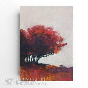 DRZEWA akwarela formatu A4, pastele