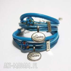 Prezent Bransoletki - Sister Love - rzemienie, 2 sztuki