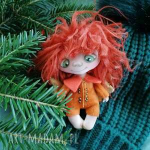 aniołek wróbelek - zawieszka - figurka tekstylna - e piet dekoracje