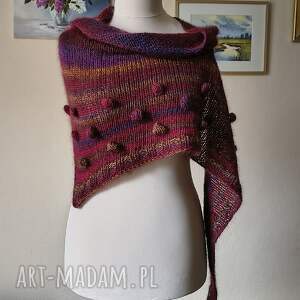 dodatki ręcznie na drutach - jesienny spacer szlachetna, puchata oryginalna