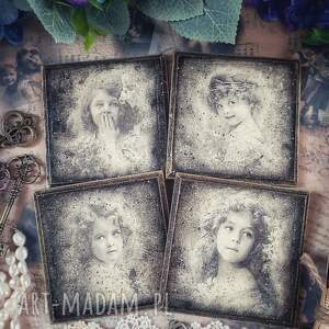 Ozdobne podkładki i w stylu decoupage, vintage