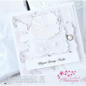 handmade scrapbooking kartki kartka na chrzest święty