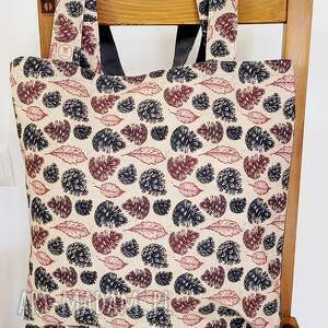 jesienne szyszki - torba na zakupy, szoperka