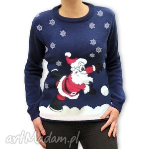 handmade upominki na święta sweter świąteczny unisex - mikołaj (xs, S, M, L