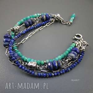 handmade lapis lazuli z amazonitem