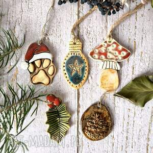 pomysł na upominek Zestaw ozdób świątecznych, choinka