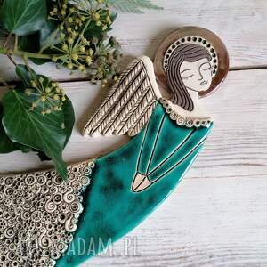 anioł ceramiczny - skarda krilati - Dom ceramika