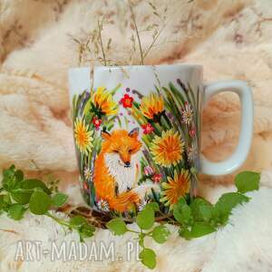 Prezent Kubek liska łąkowego ręcznie malowany 270 ml