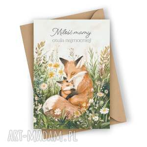 Kartka na Dzień Mamy - miłość mamy otula najmocniej