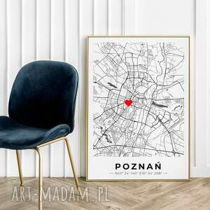 twoja mapa twoje miejsce - plakat format 50x70 cm dziewczyny