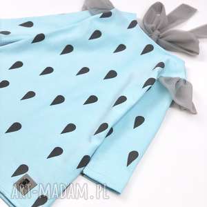 sukienka kropelka z opaska i tiulowymi dodatkami - noeli dla dziecka