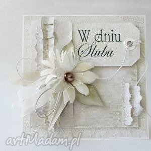 handmade scrapbooking kartki w dniu ślubu