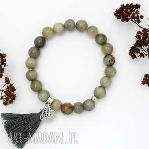 handmade bransoletka z kamieni naturalnych - nature labradorite