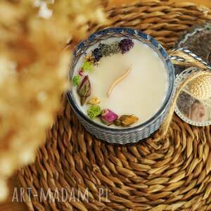 prezenty na święta Świeca w szkle No.8 niebieska, sojowa