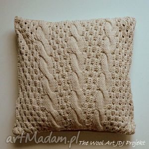 handmade poduszki poszewka z bawełny i lnu