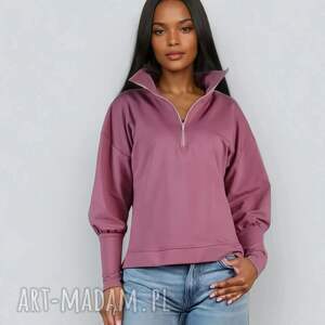 Sportowa bluza na zamek, na stójce