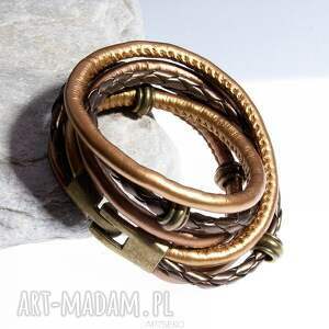 handmade a034 bransoletka z rzemieni