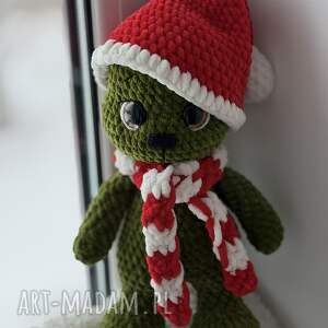 zielony rozrabiaka, grinczuś, ludek, miś ręcznie robiony💚 zabawka grinch