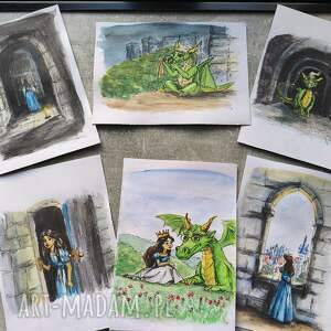 prezenty święta ORYGINALNE ILUSTRACJE 6 SZT bajka Co zrobić z tym