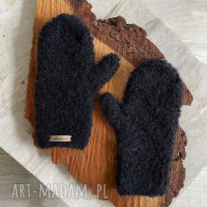 rękawiczki zimowe barankowe no 1 / handmade drutach