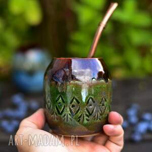 małe ceramiczne naczynie do yerba mate / matero handmade etnic